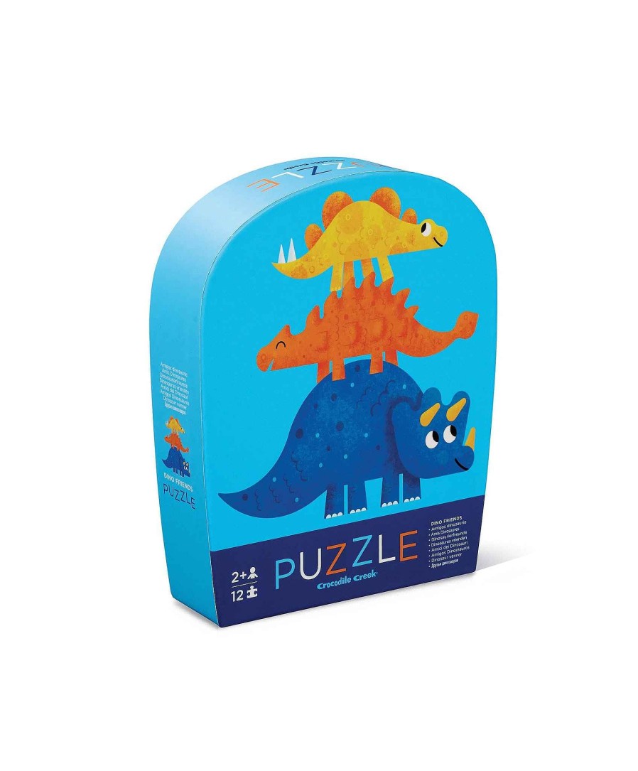 Toys & Gifts Crocodile Creek Mum-To-Be Gifts | Crocodile Creek - Dino Friends 12Pc Mini Puzzle