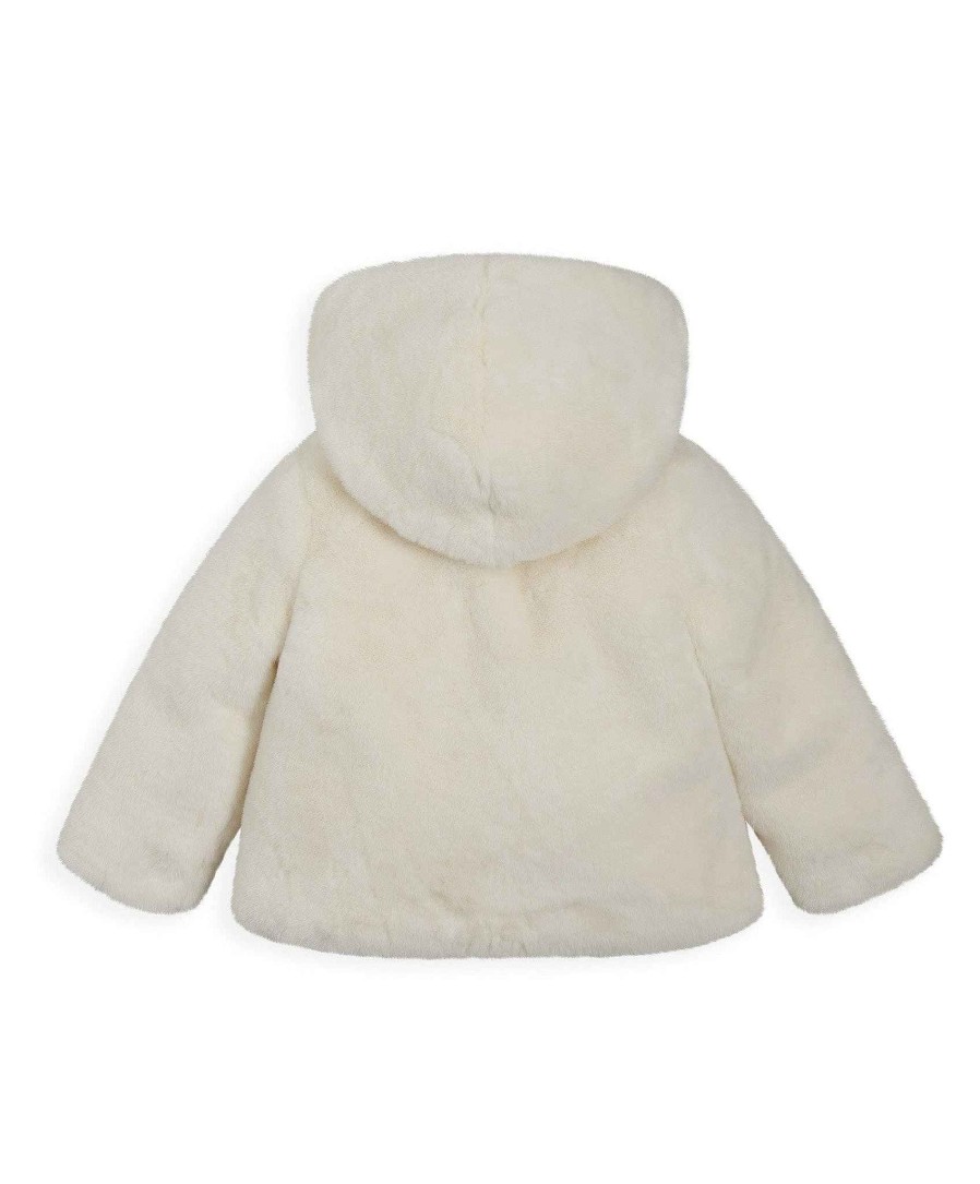 Clothing Mamas and Papas | Cream Faux Fur Coat