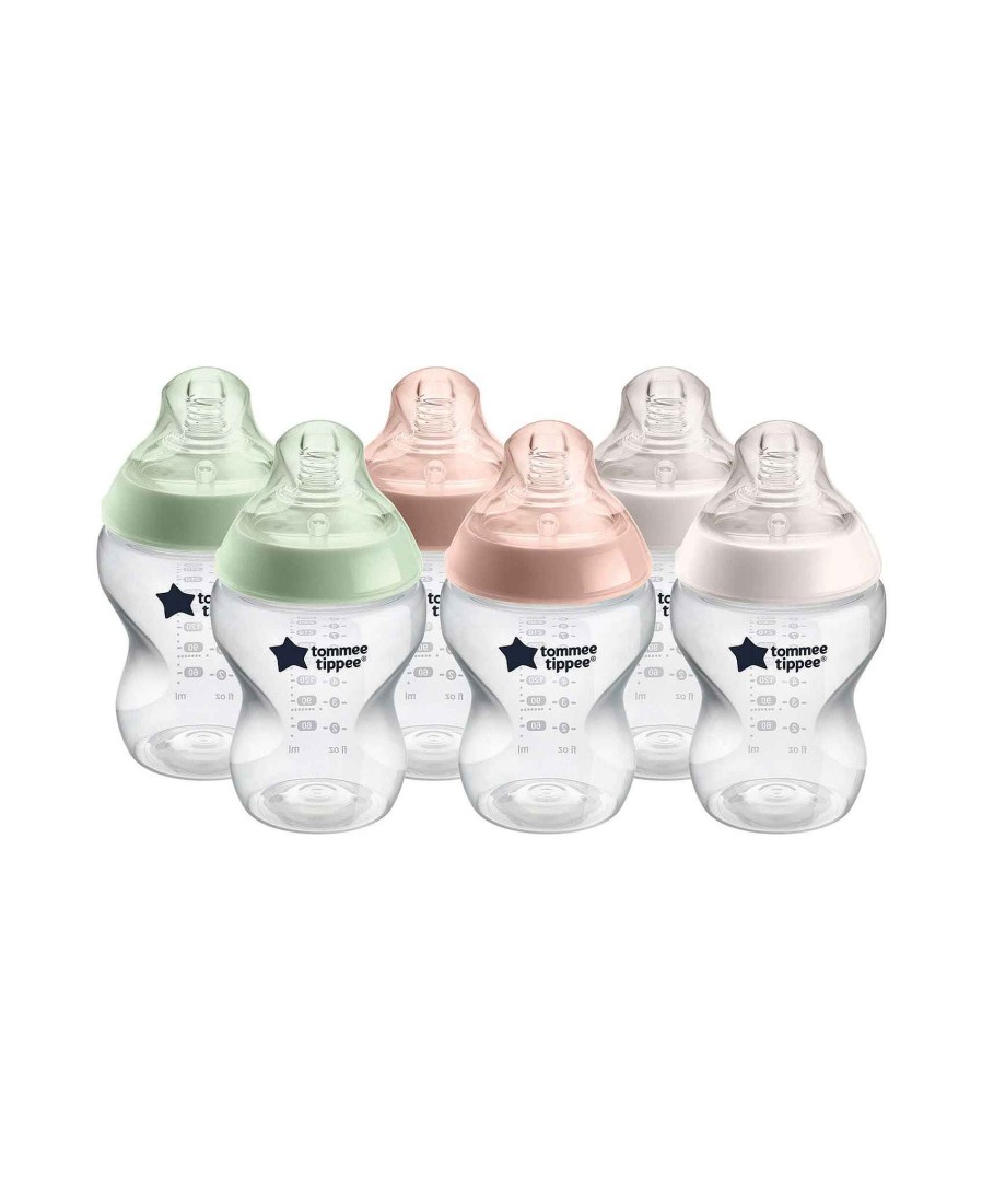 Feeding & Weaning Tommee Tippee Bottle Feeding | Tommee Tippee Closer To Nature 260Ml Baby Bottles- Pack Of 6