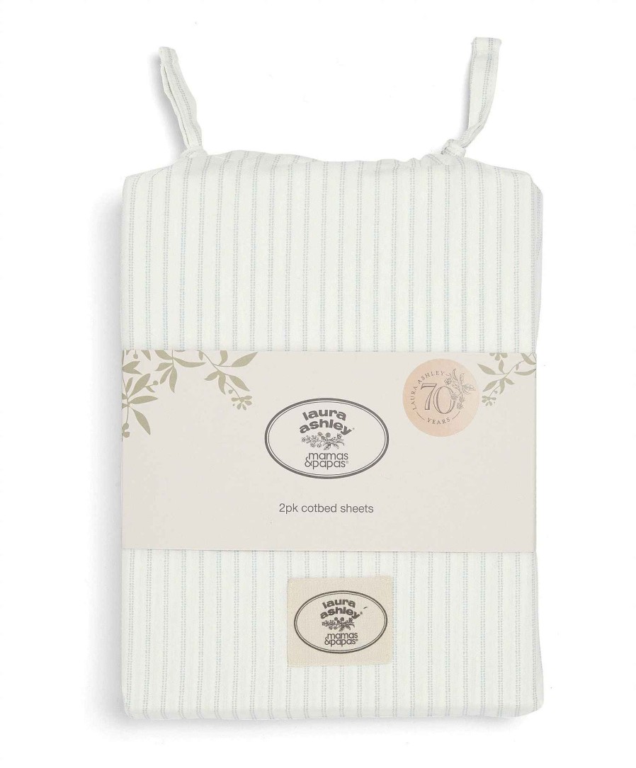 Nursery Mamas and Papas Laura Ashley | Laura Ashley 2 Pack Fitted Sheets - Striped