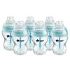 Feeding & Weaning Tommee Tippee Bottle Feeding | Tommee Tippee Closer To Nature Anti-Colic Baby Bottles (Pack Of 6) - 260Ml