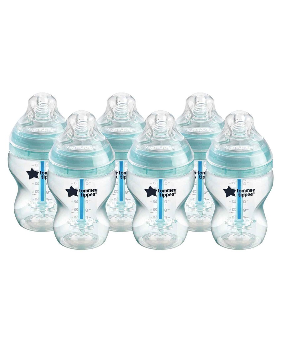 Feeding & Weaning Tommee Tippee Bottle Feeding | Tommee Tippee Closer To Nature Anti-Colic Baby Bottles (Pack Of 6) - 260Ml