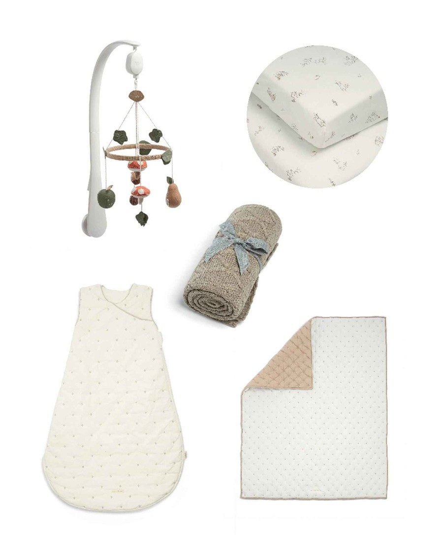 Nursery Mamas and Papas Elephant | Welcome To The World Seedling 5 Piece Interior Bundle - Neutral