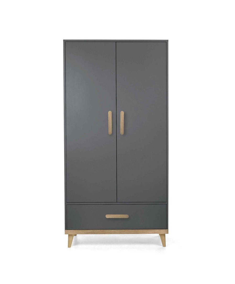 Furniture Mamas and Papas Grey Nursery Furniture | Austwick Wardrobe In Anthracite