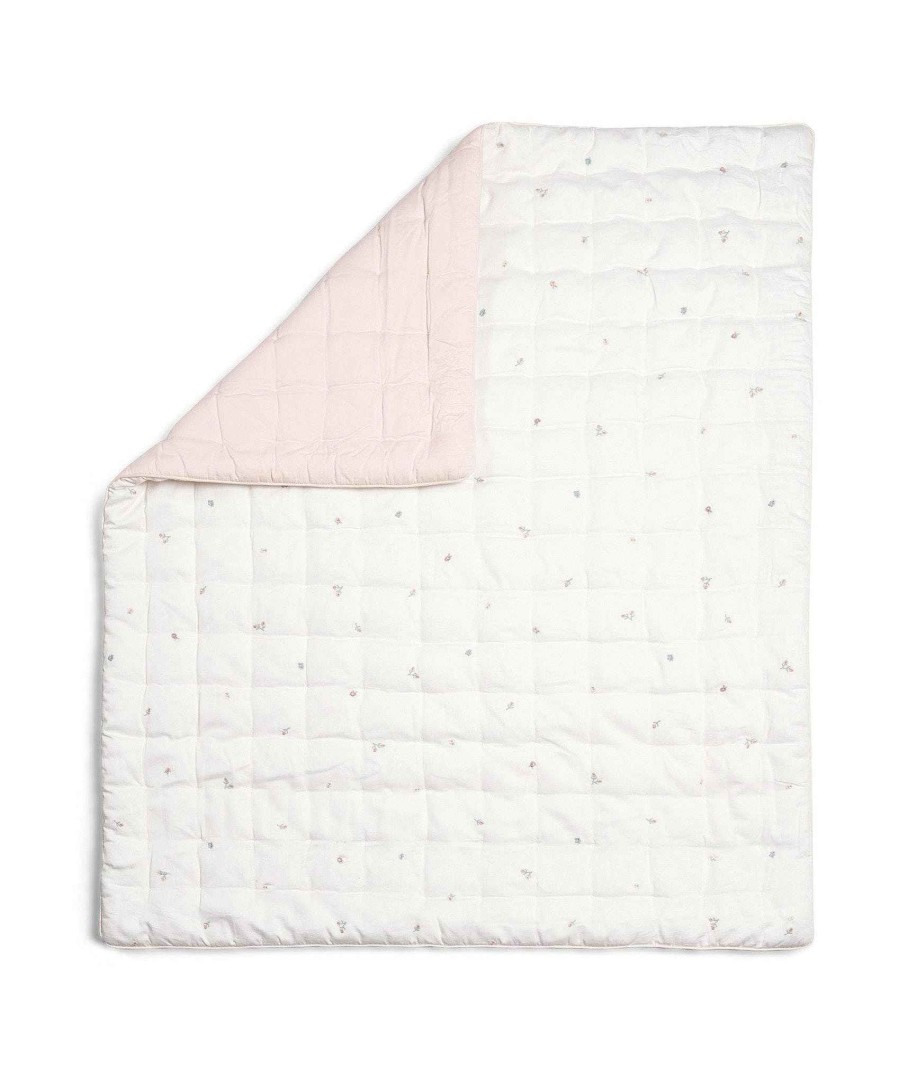 Nursery Mamas and Papas Baby Quilts | Welcome To The World Floral Quilt - Pink