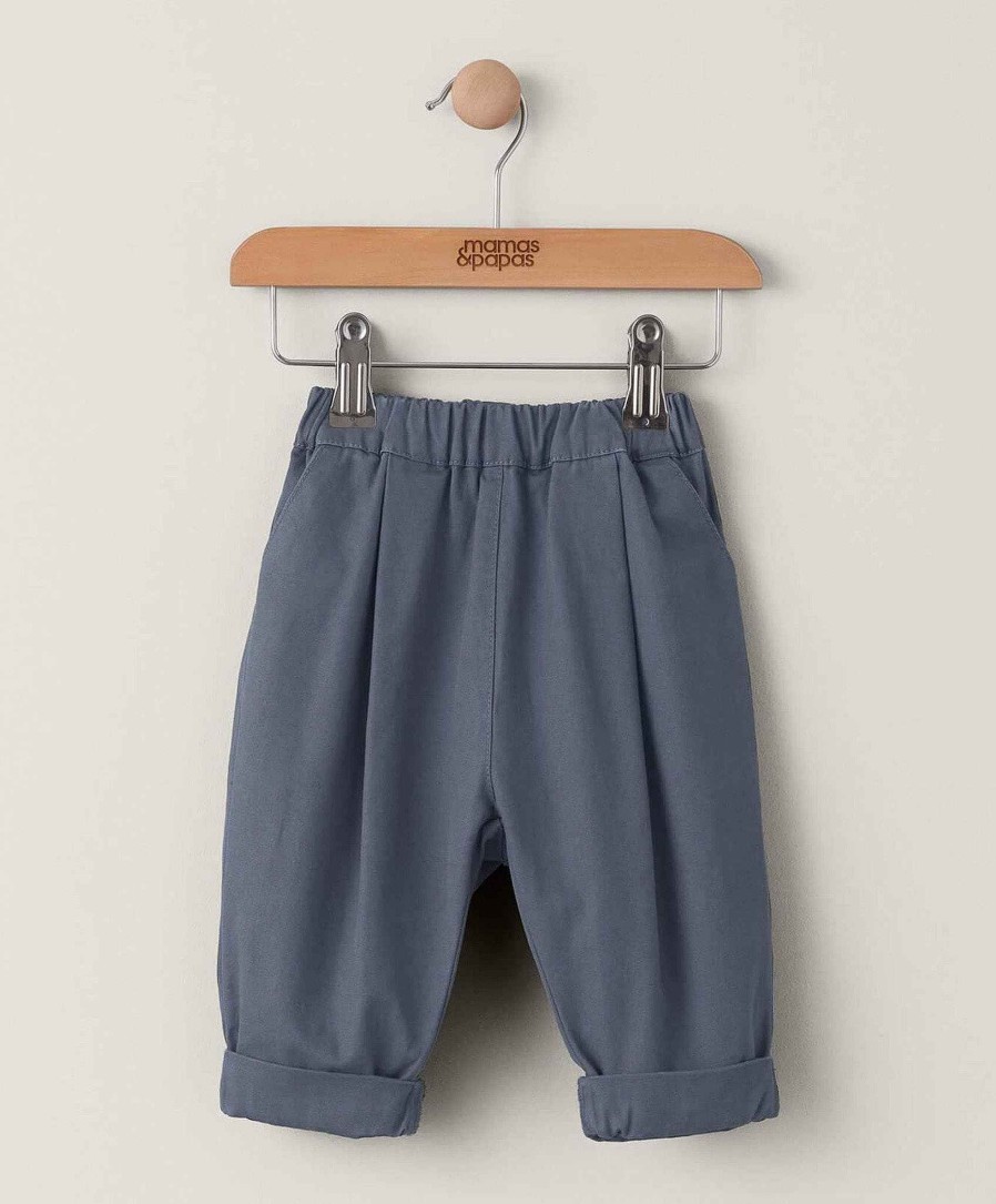 Clothing Mamas and Papas | Relaxed Woven Trousers - Navy