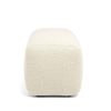 Furniture Mamas and Papas White Nursery Furniture | Royton Footstool In Chenille Boucle - Oyster