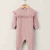 Toys & Gifts Mamas and Papas Baby Shower Gifts | Frill Detail Knitted Romper - Pink