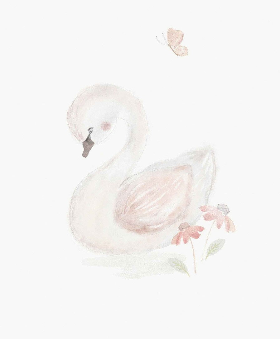 Nursery Mamas and Papas Decor Collections | Welcome To The World Swan Picture