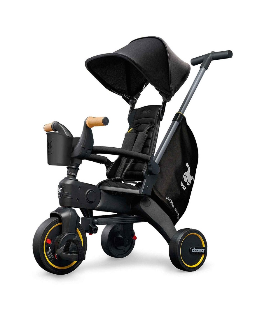 Pushchairs Doona Pushchairs & Prams | Doona™ Liki Push Along Trike S5 - Nitro Black Deluxe