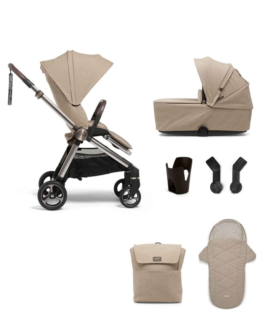 Pushchairs Mamas and Papas Mamas & Papas Strada | Strada Pushchair Bundle (6 Pieces) Pebble