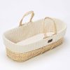 Toys & Gifts Little Green Sheep Christening Gifts | Little Green Sheep Knitted Moses Basket - Linen