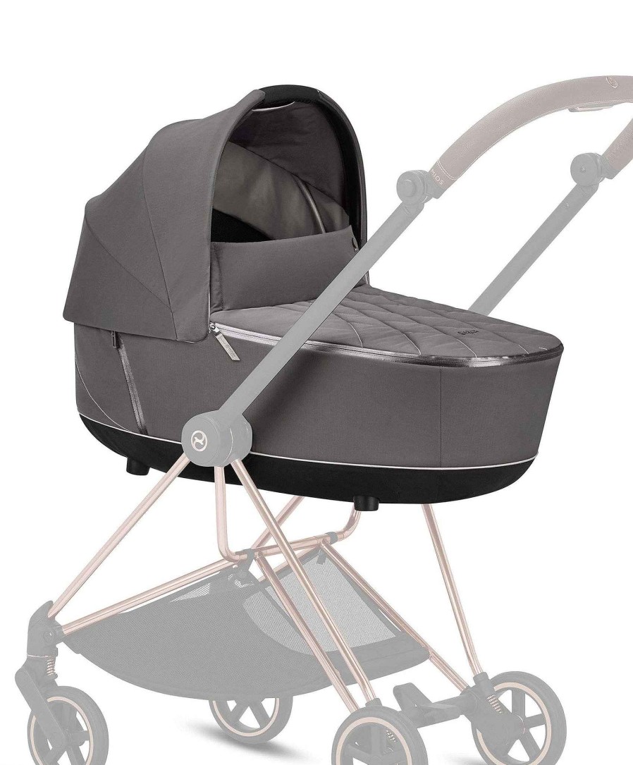 Pushchairs Cybex Pushchair Accessories | Cybex Mios Lux Carrycot - Soho Grey