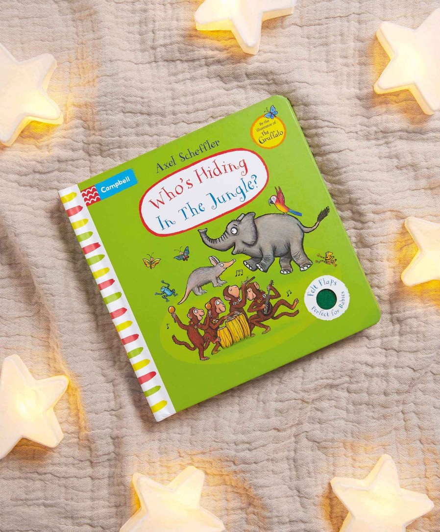 Toys & Gifts House of Marbles Baby Books | Who'S Hiding In The Jungle Baby Book