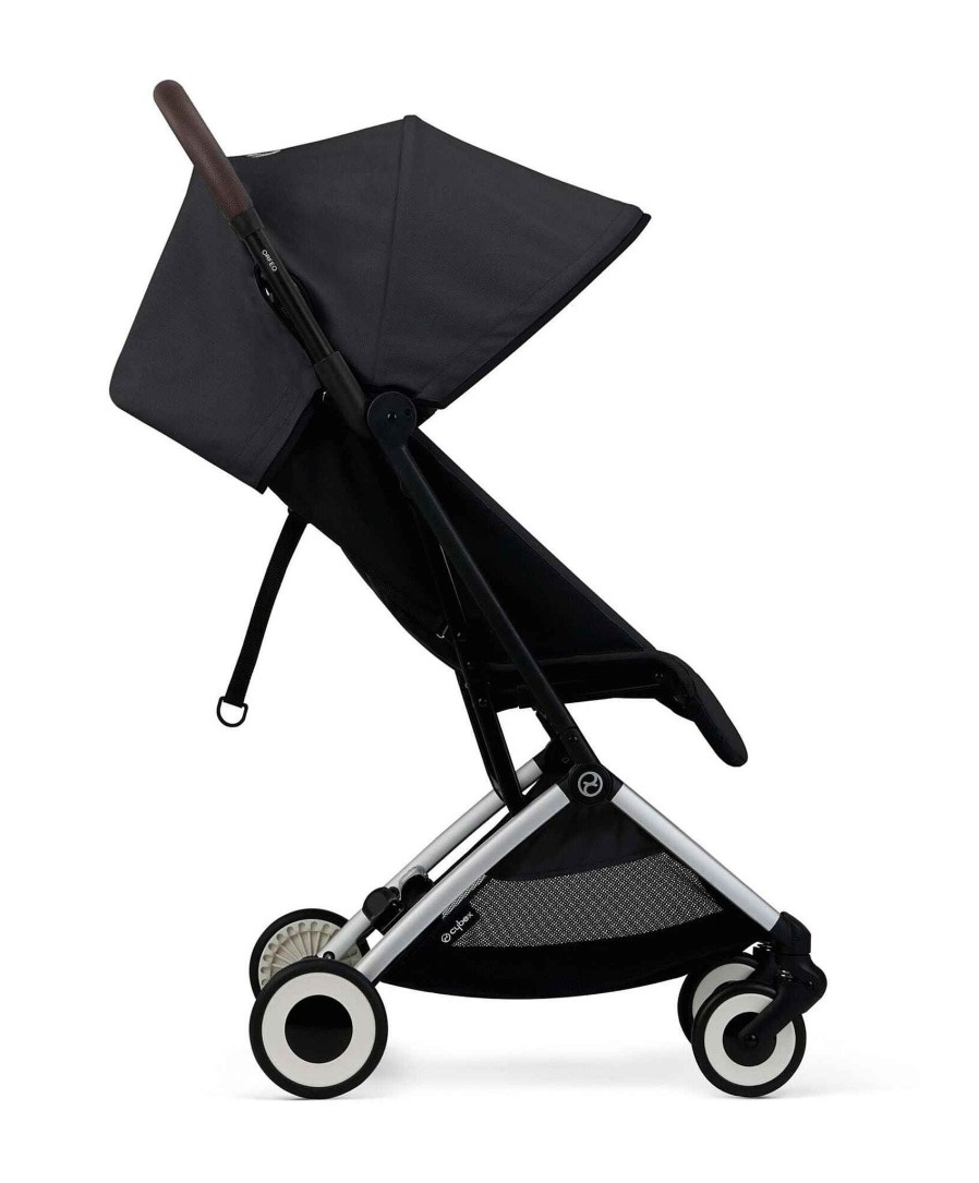 Pushchairs Cybex Travel Strollers | Cybex Orfeo Pushchair In Moon Black