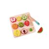 Christmas Classic World Christmas Stocking Fillers | Classic World Wooden Fruit Cutting Puzzle