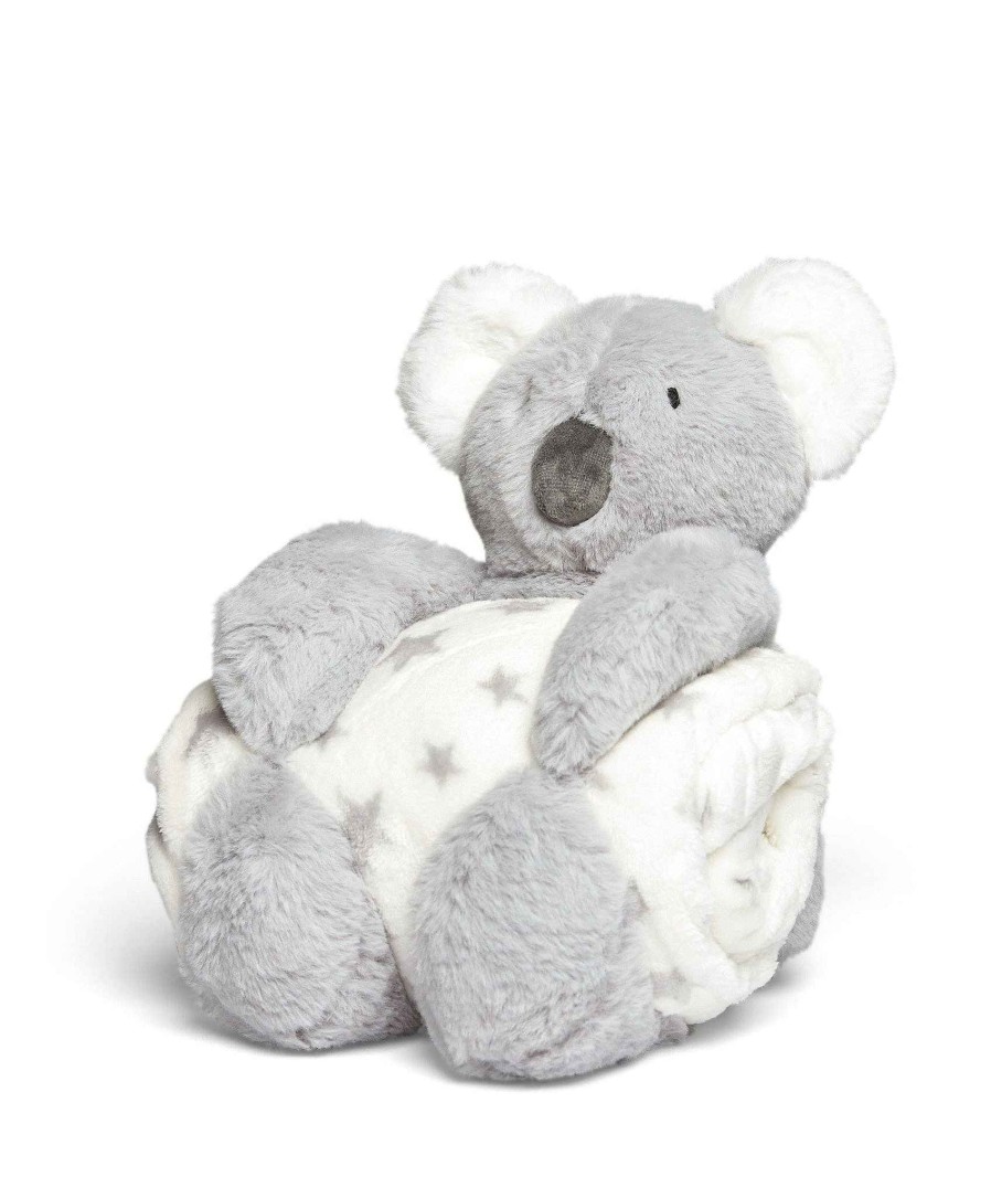 Nursery Mamas and Papas Neutral Baby Bedding | Blanket Fleece & Toy - Koala