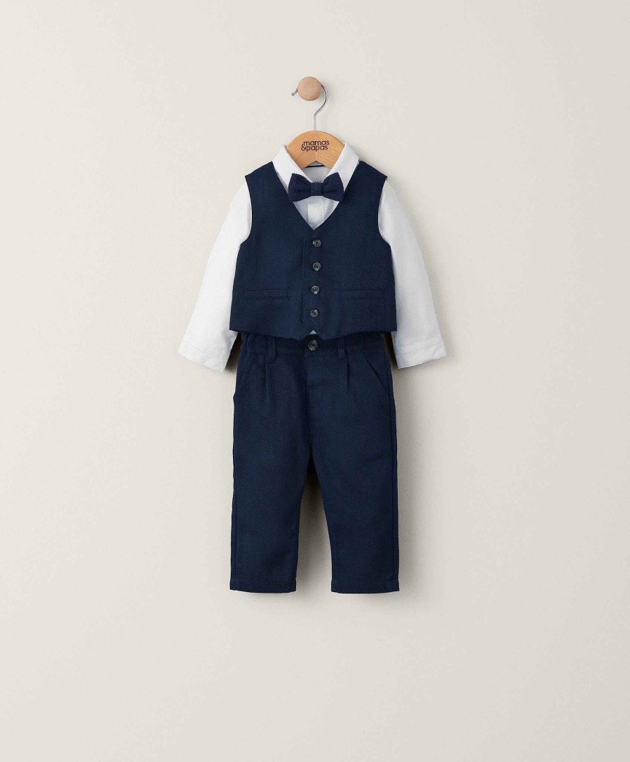 Christmas Mamas and Papas Christmas Jumpers | Navy 4 Piece Suit Set