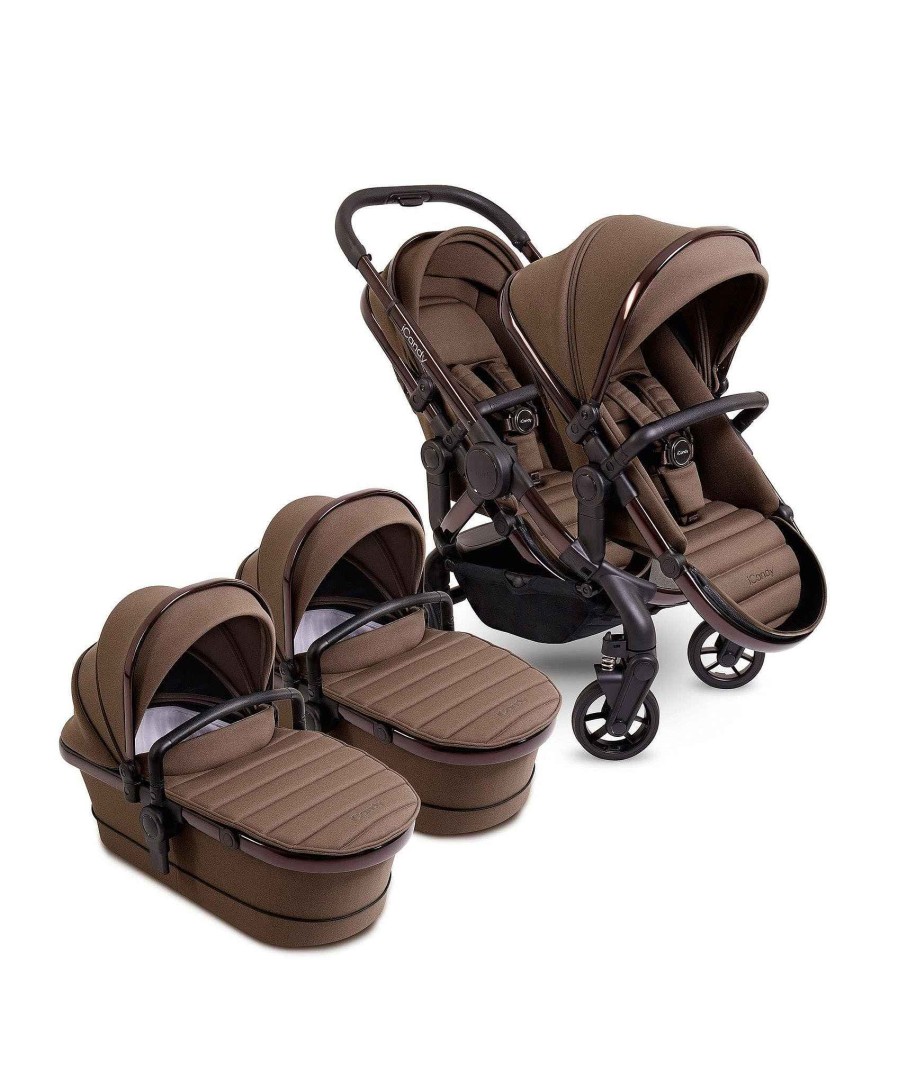 Pushchairs iCandy Twin Buggies & Tandem | Icandy Peach 7 Twin Pushchair Bundle - Coco