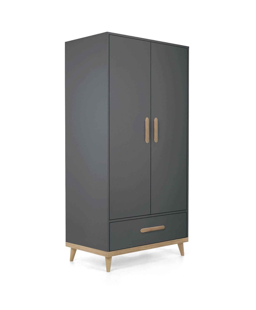 Furniture Mamas and Papas Grey Nursery Furniture | Austwick Wardrobe In Anthracite