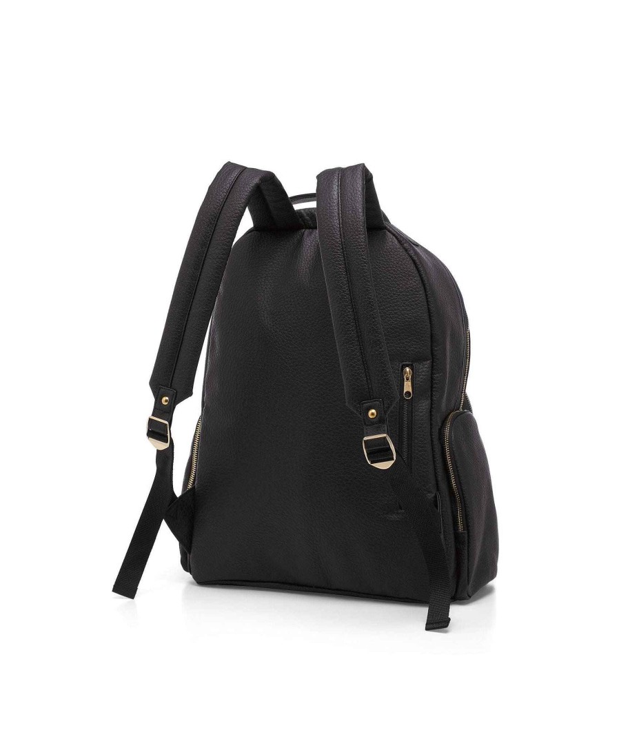 Bathing & Changing Mamas and Papas Baby Changing Bags | Strada Tumbled Backpack - Black/Gold