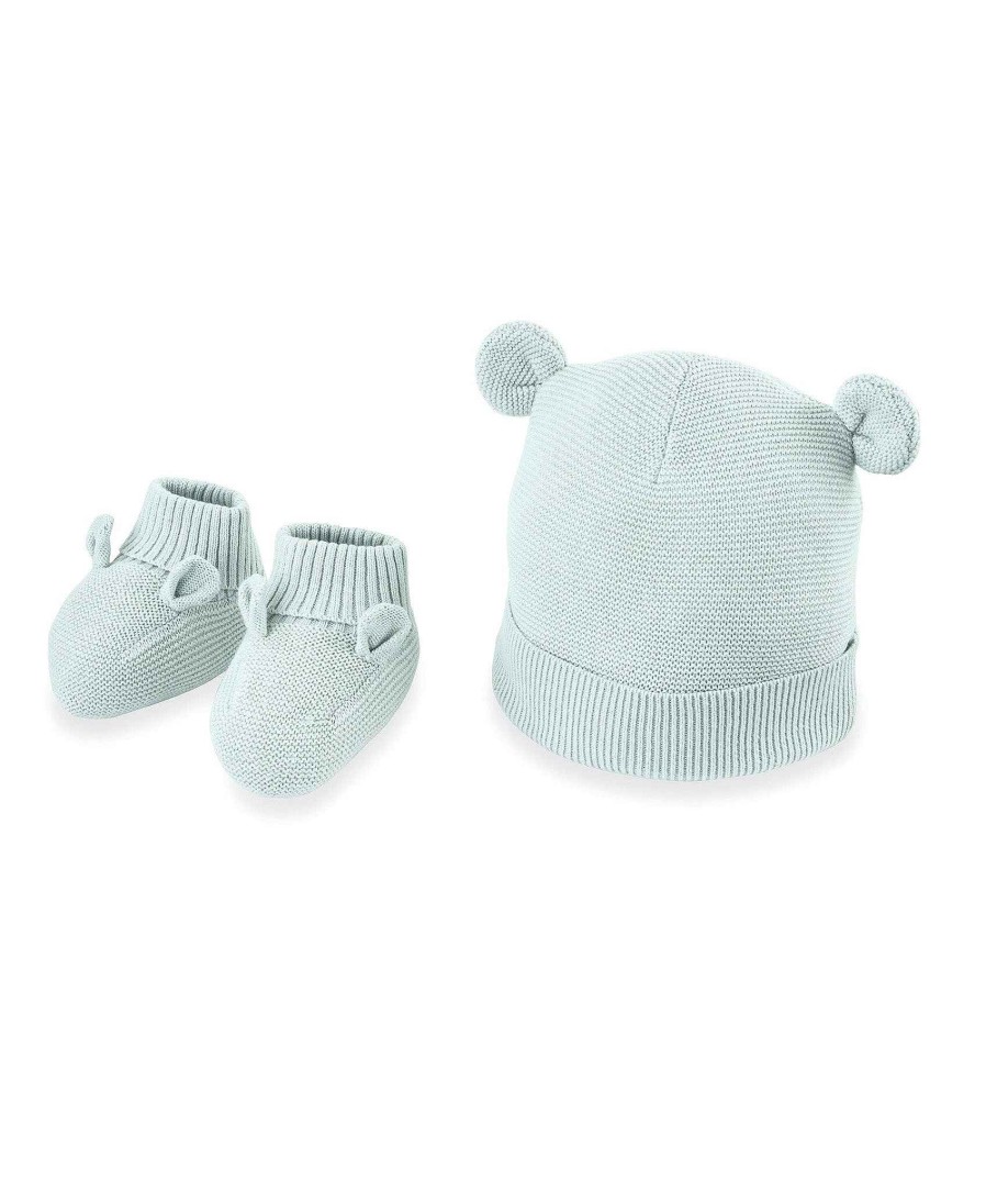 Toys & Gifts Mamas and Papas New Parent Gifts | Knitted Hat And Bootie Set