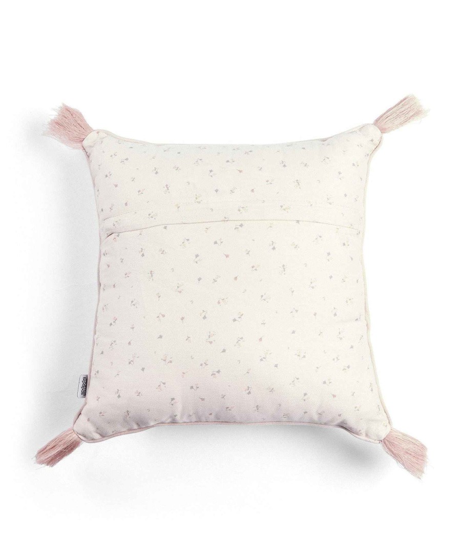 Nursery Mamas and Papas Elephant | Welcome To The World 'Hello World' Cushion - Pink & White