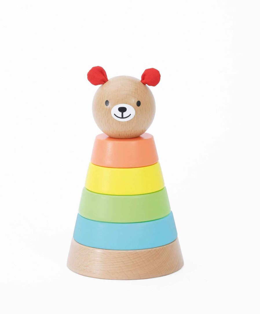 Toys & Gifts Classic World Mum-To-Be Gifts | Classic World Bear Wooden Stacking Tower Toy