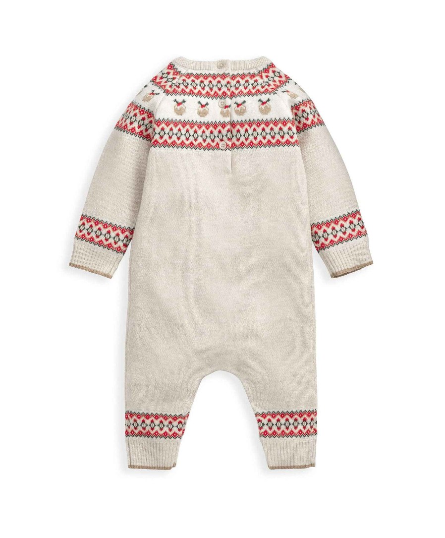 Clothing Mamas and Papas | Fairisle Knitted Christmas Romper