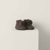 Clothing Mamas and Papas | Knitted Pom Booties - Chocolate Brown