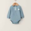 Clothing Mamas and Papas | Waffle Bodysuit - Blue