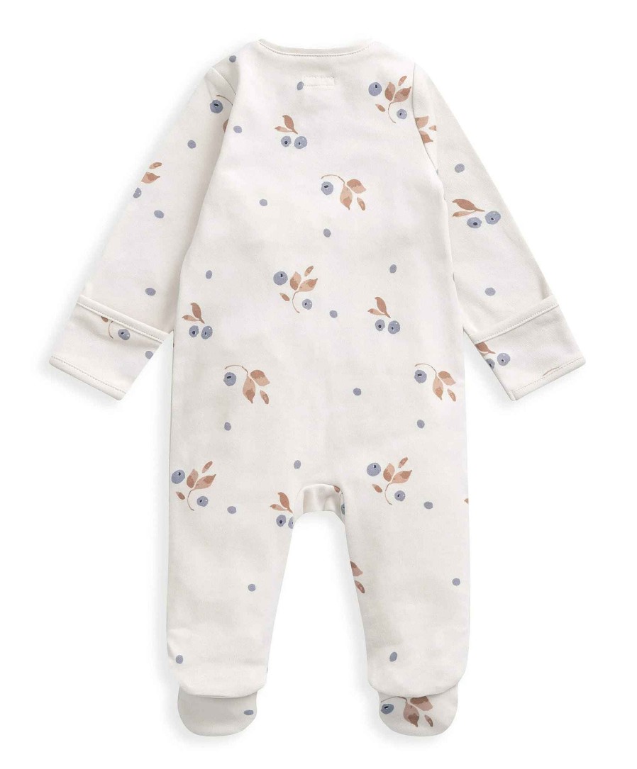 Clothing Mamas and Papas | Floral Berry Print All In One - Cream