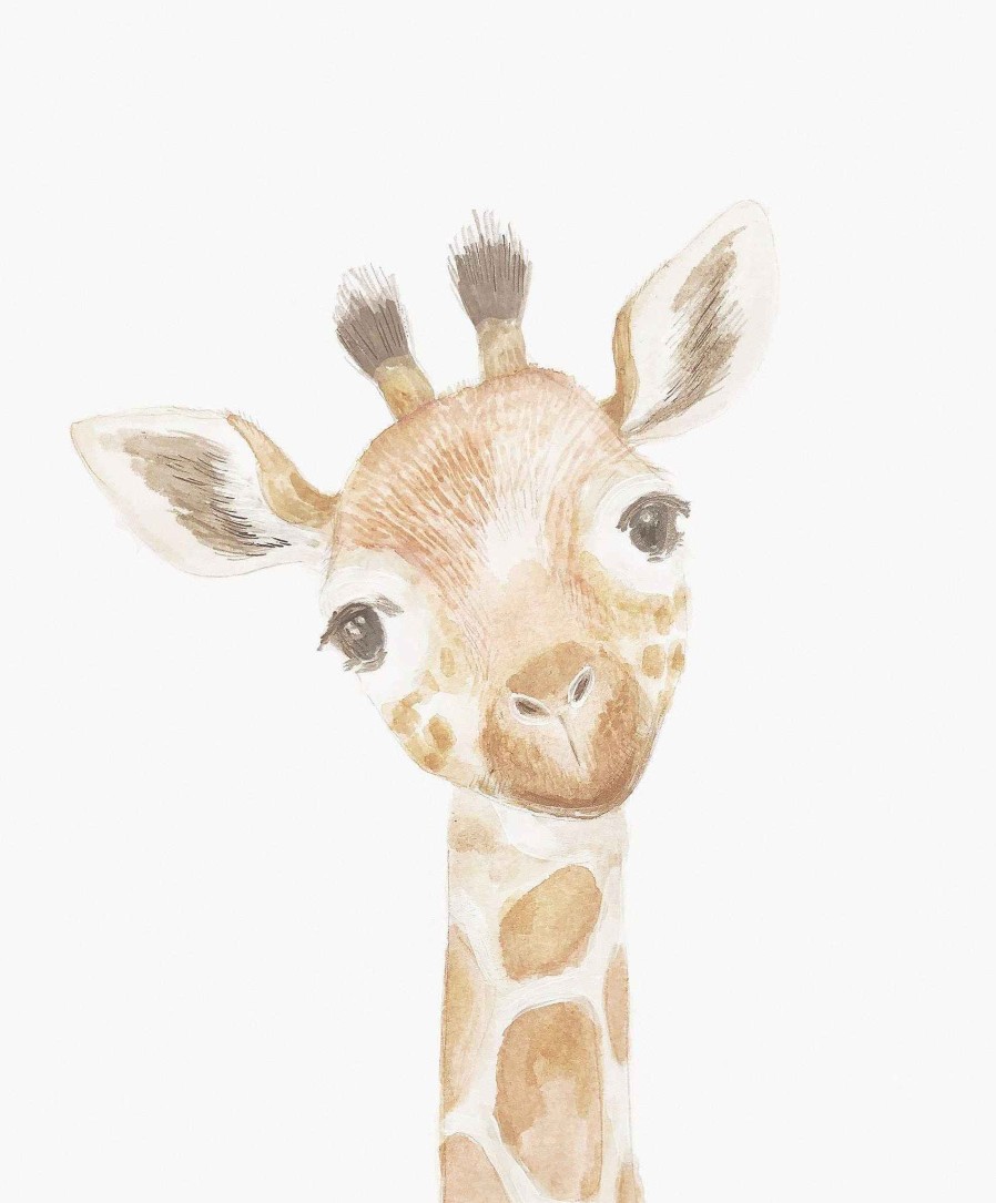 Nursery Mamas and Papas Wallpaper & Wall Art | Welcome To The World Wall Art - Giraffe