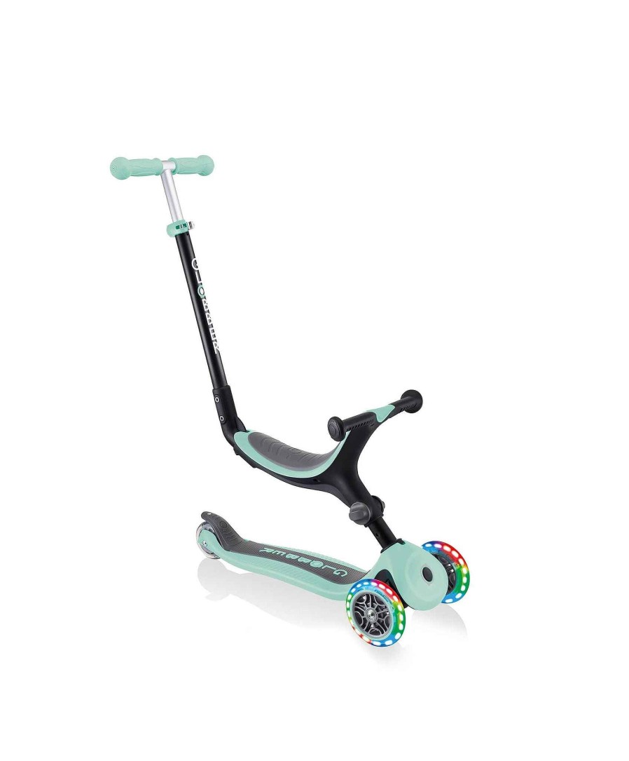 Christmas Globber Baby'S First Christmas | Globber Go Up Foldable Lights Scooter - Mint