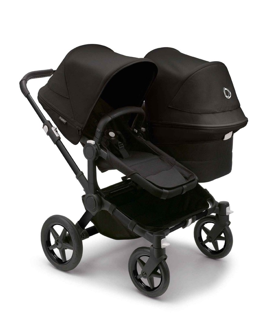 Toys & Gifts Bugaboo Baby Shower Gifts | Bugaboo Donkey 5 Double Carrycot & Seat Pushchair Midnight Black