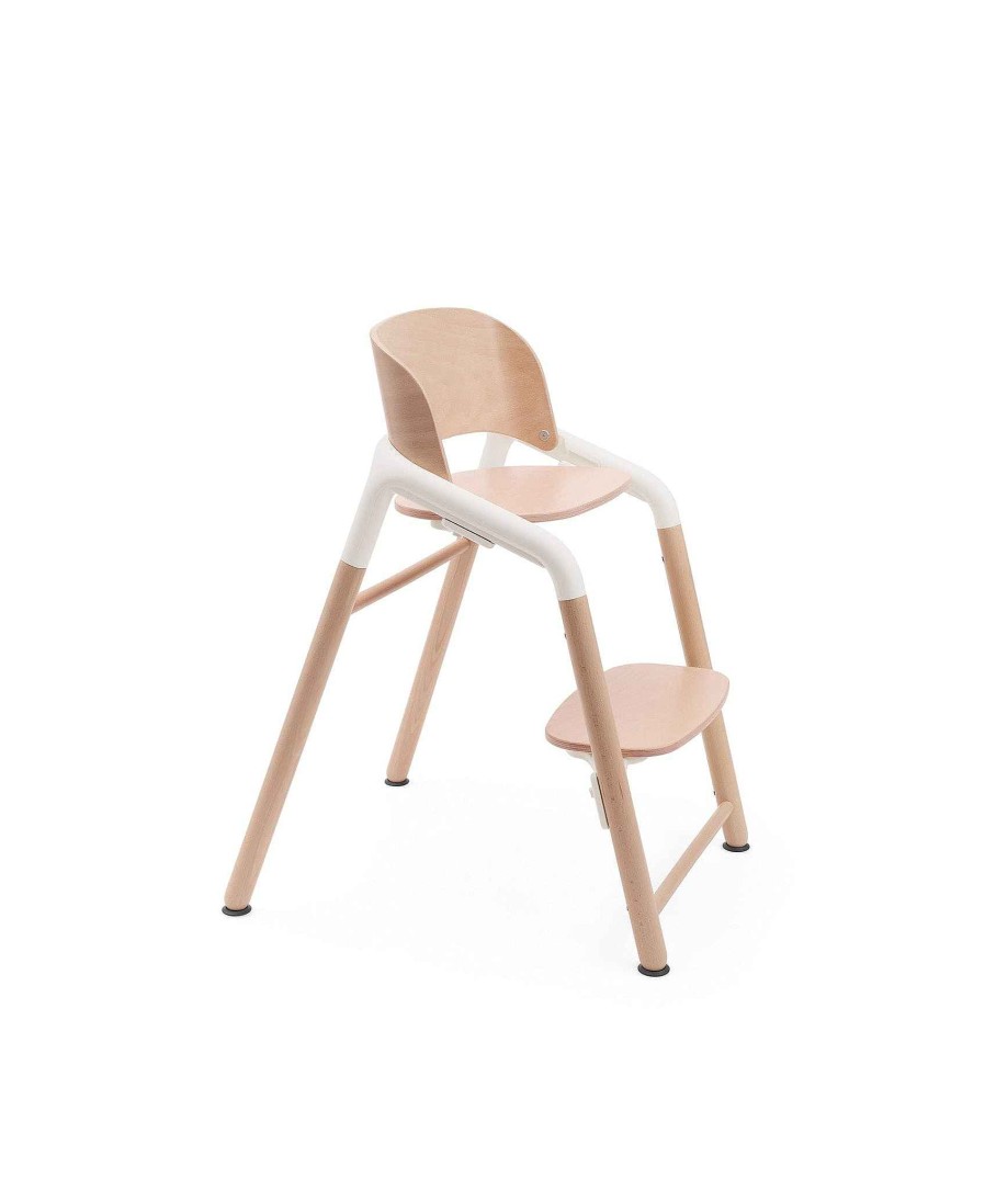 Feeding & Weaning Bugaboo Baby Highchairs | Bugaboo Giraffe Highchair Base - Neutral Wood/White