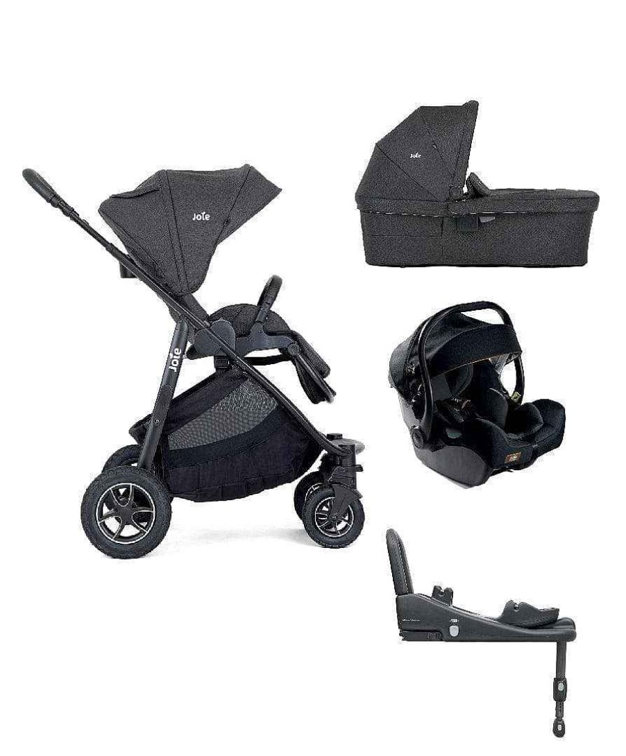 Car Seats Joie Group 0+ Car Seats | Joie Versatrax™ Pushchair Bundle (4 Pieces) - Shale