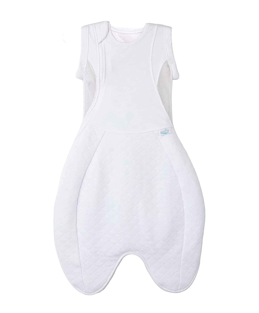 Clothing Purflo | Purflo Swaddle To Sleepbag 2.5 Tog (0-4M) - White