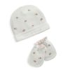 Toys & Gifts Mamas and Papas New Parent Gifts | Hat & Mitten Embroidered Set