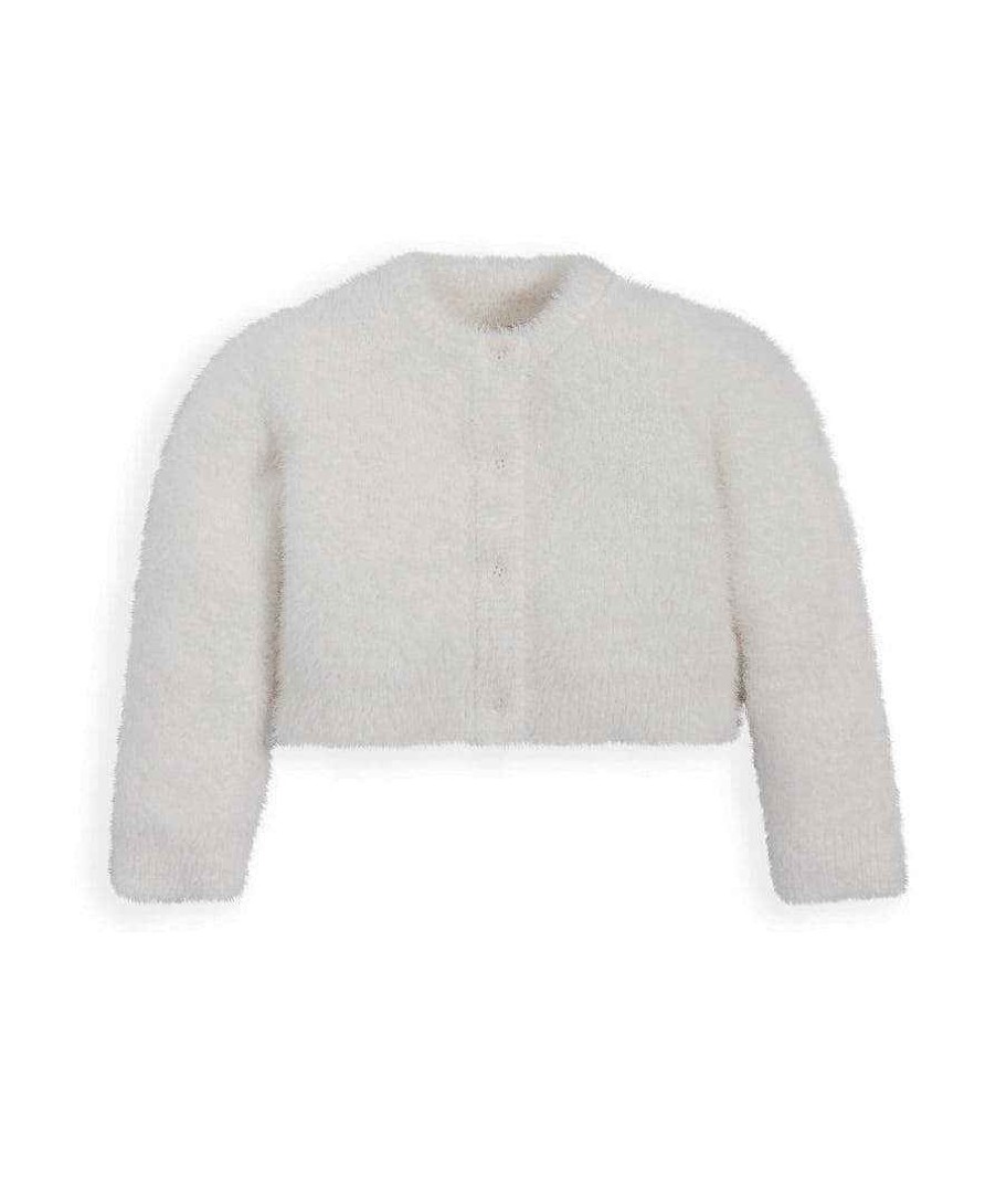 Christmas Mamas and Papas Christmas Jumpers | White Fluffy Cardigan