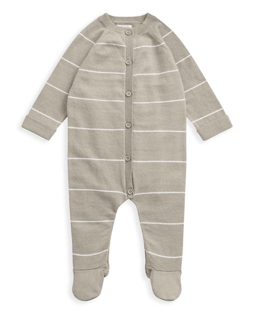 Clothing Mamas and Papas | Stripe Knitted Wrap Over All In One