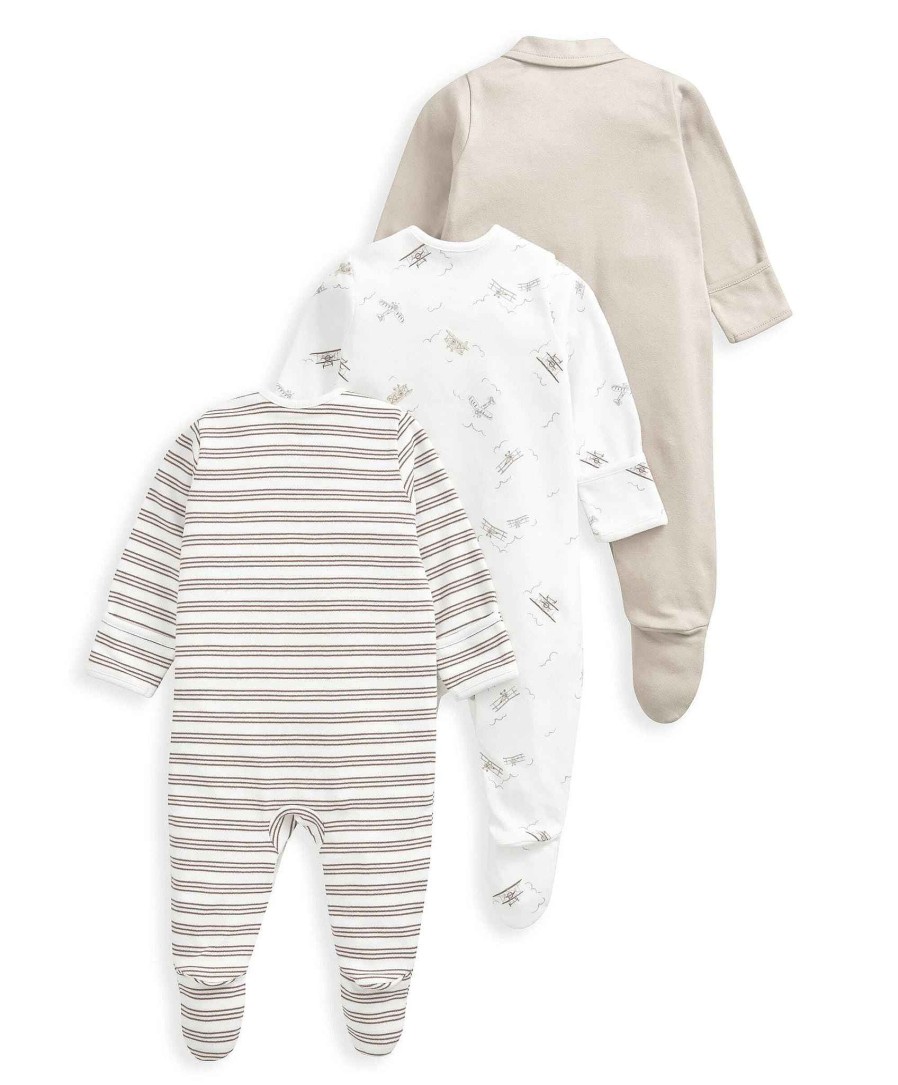 Clothing Mamas and Papas | Nostalgic Travels Sleepsuits (3 Pack)