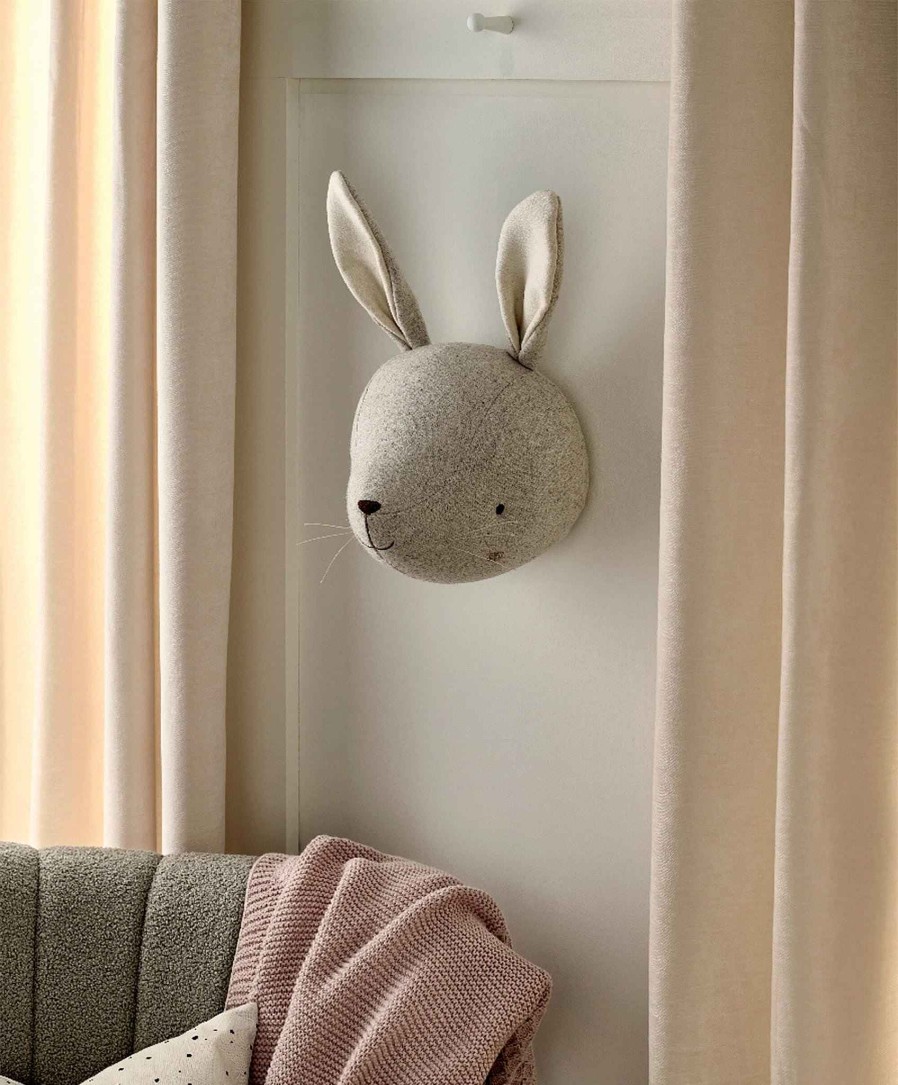 Nursery Mamas and Papas Wallpaper & Wall Art | Welcome To The World Seedling Wall Art Head - Bunny