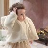 Christmas Mamas and Papas Christmas Jumpers | Cream Faux Fur Coat