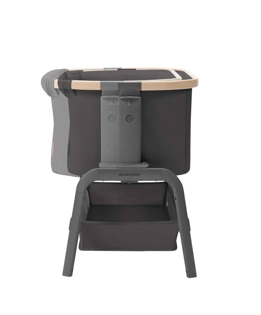 Furniture Maxi Cosi Grey Nursery Furniture | Maxi-Cosi Iora Bedside Crib - Beyond Graphite