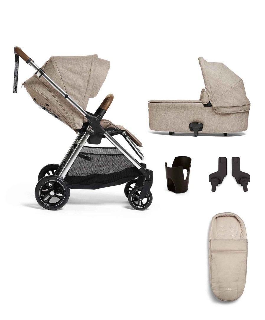 Pushchairs Mamas and Papas Mamas & Papas Flip Xt | Flip Xt³ Pushchair Bundle (5 Pieces) - Biscuit