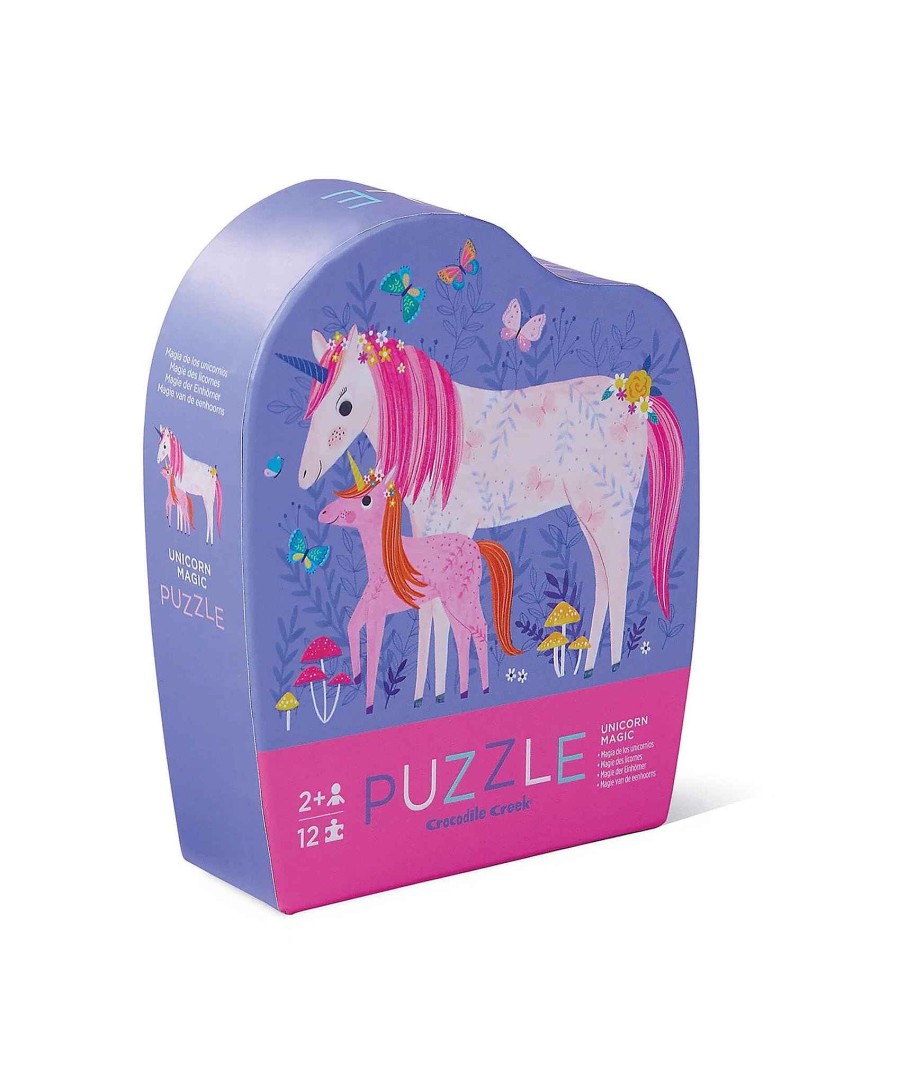 Toys & Gifts Crocodile Creek Mum-To-Be Gifts | Crocodile Creek - Unicorn Magic 12Pc Mini Puzzle