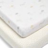 Nursery Mamas and Papas Cot Bedding | Dream Upon A Cloud 2 Pack Fitted Sheets - Cloud/Grey