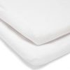 Nursery Mamas and Papas Bedding Essentials | White Universal Crib Sheets - 2 Pack