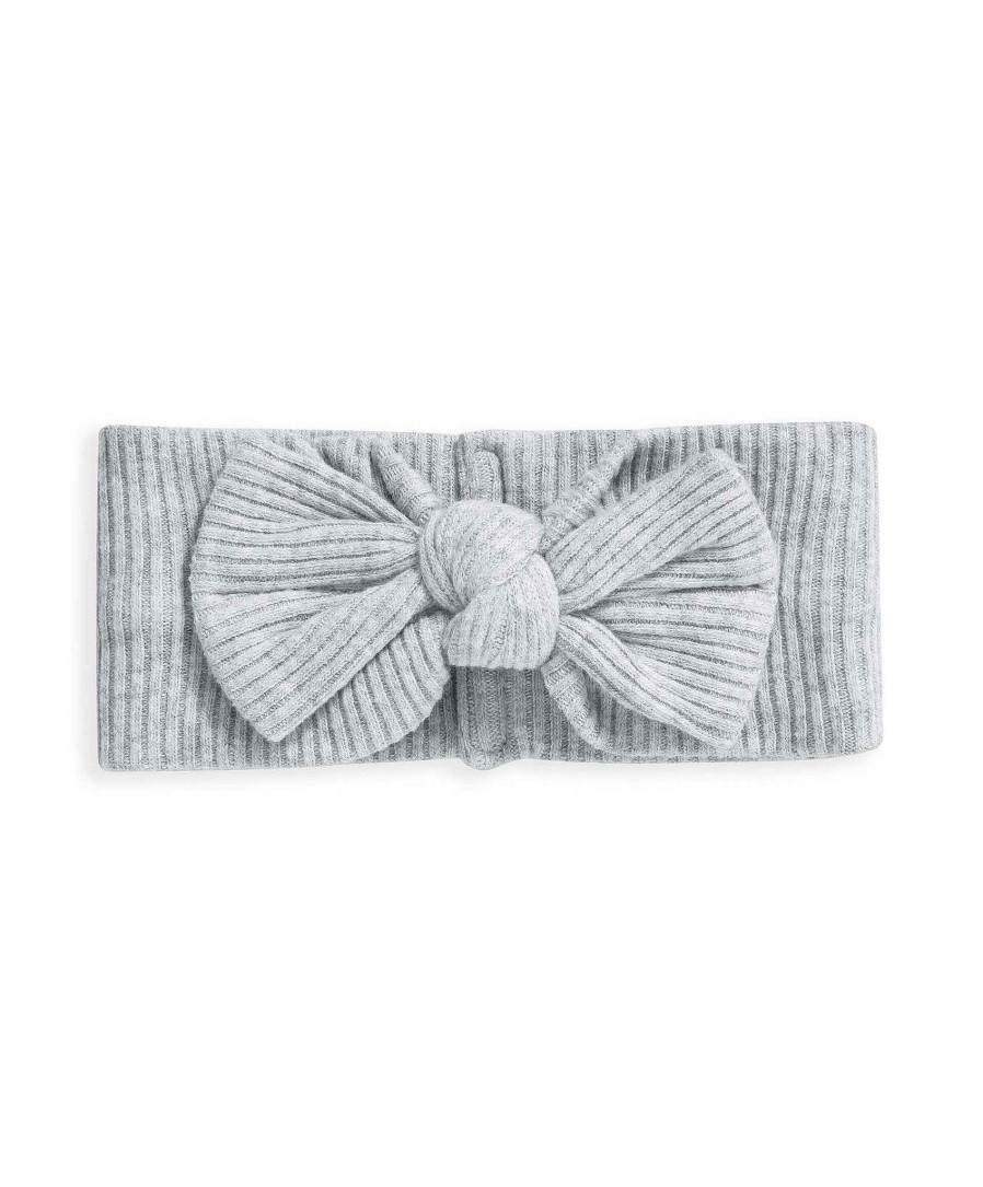 Clothing Mamas and Papas | Grey Ribbed Jersey Cotton Headband